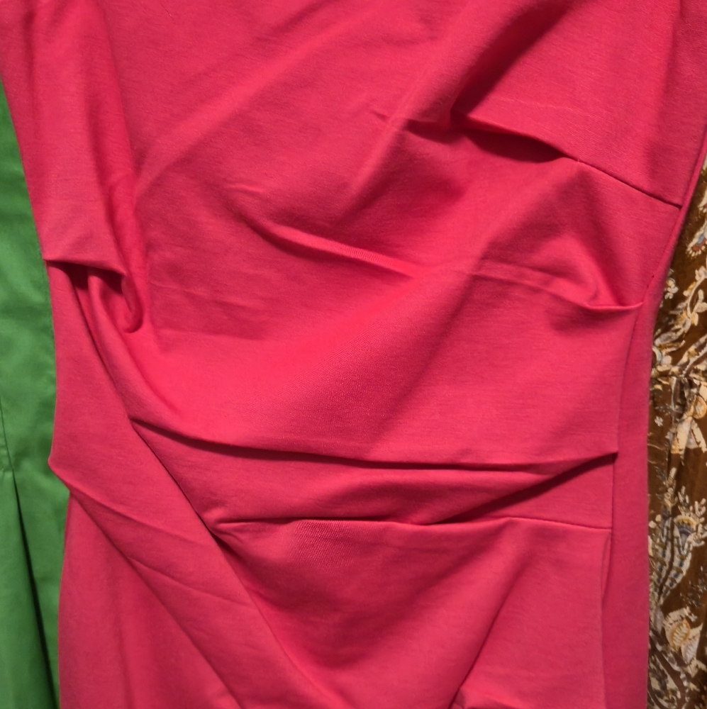 🌟Le Chateau Pink Draped Dress with cutout - Picture 3 of 5